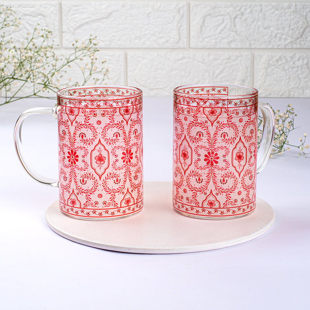 Scarlet Symphonies Clear mugs - Set of 4