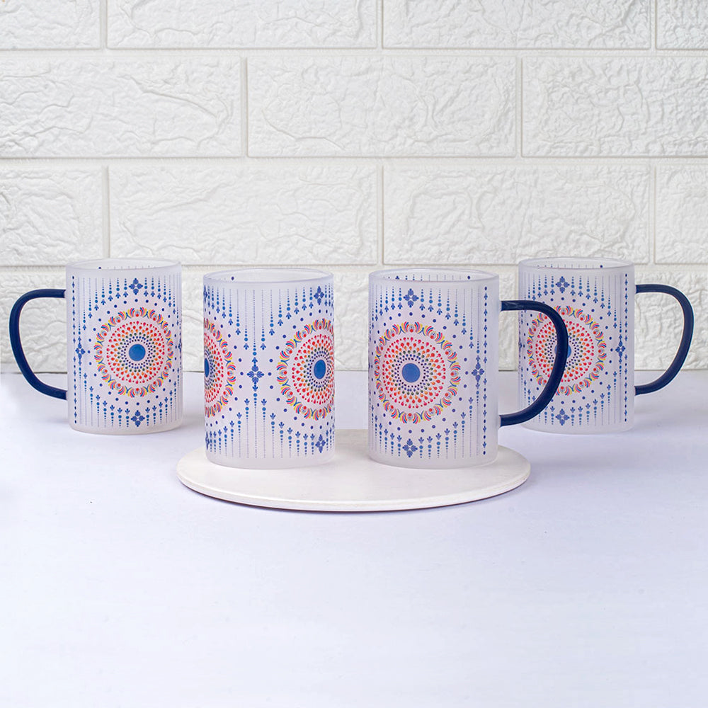 Mystical Mandala Frosted mugs - Set of 4