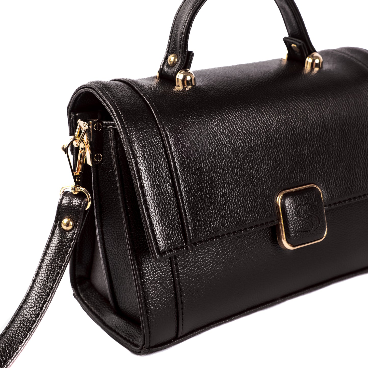 Charcoal Chic Serena Handbag cum Sling bag