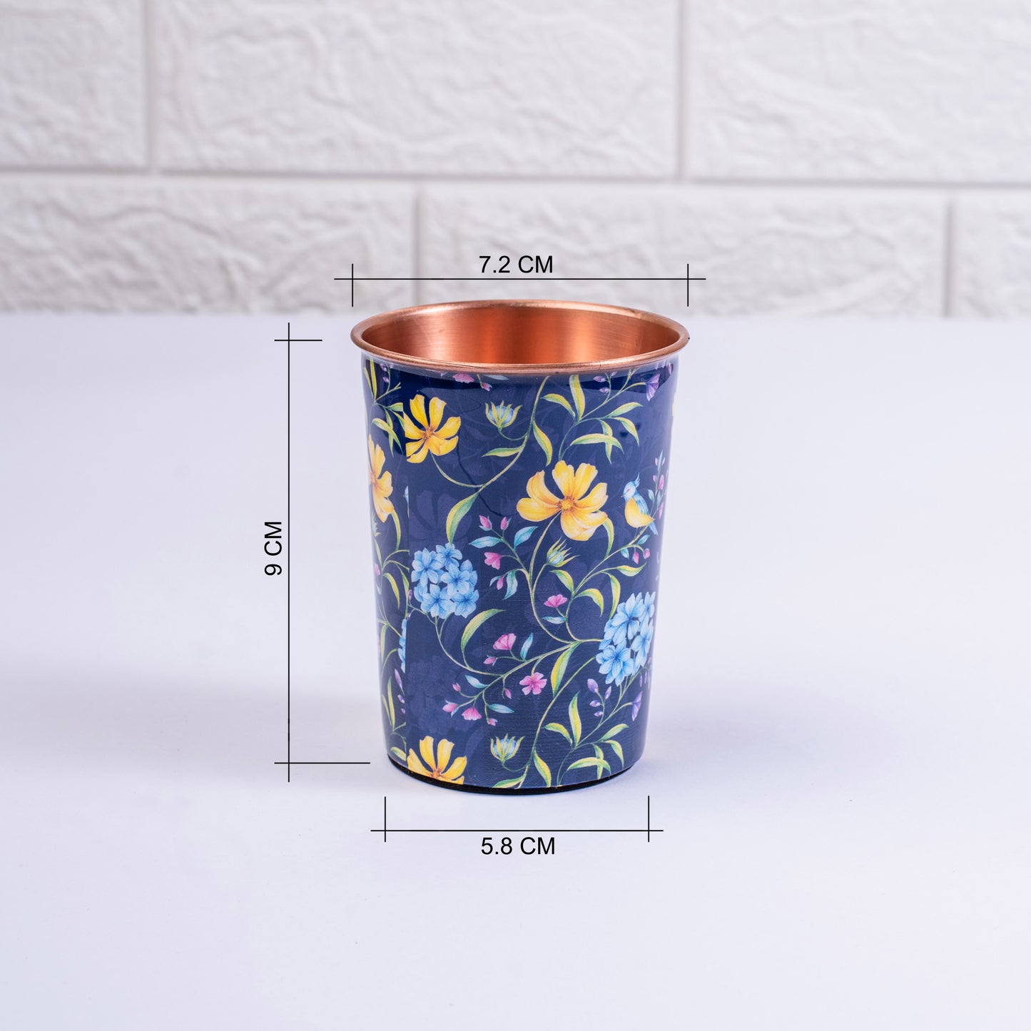 Vintage Blooms Copper Bottle and Tumbler Set