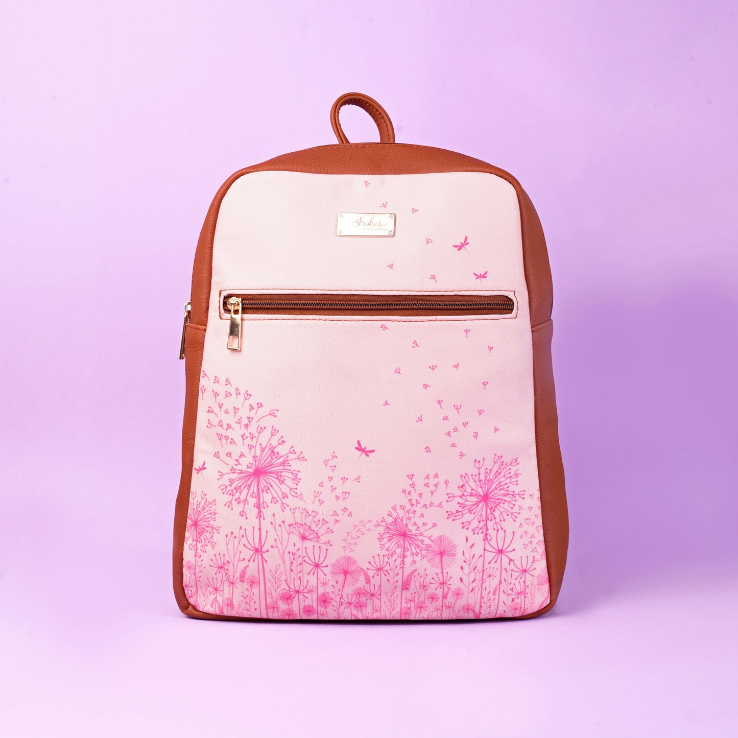 Pink Dandelions Compact Backpack