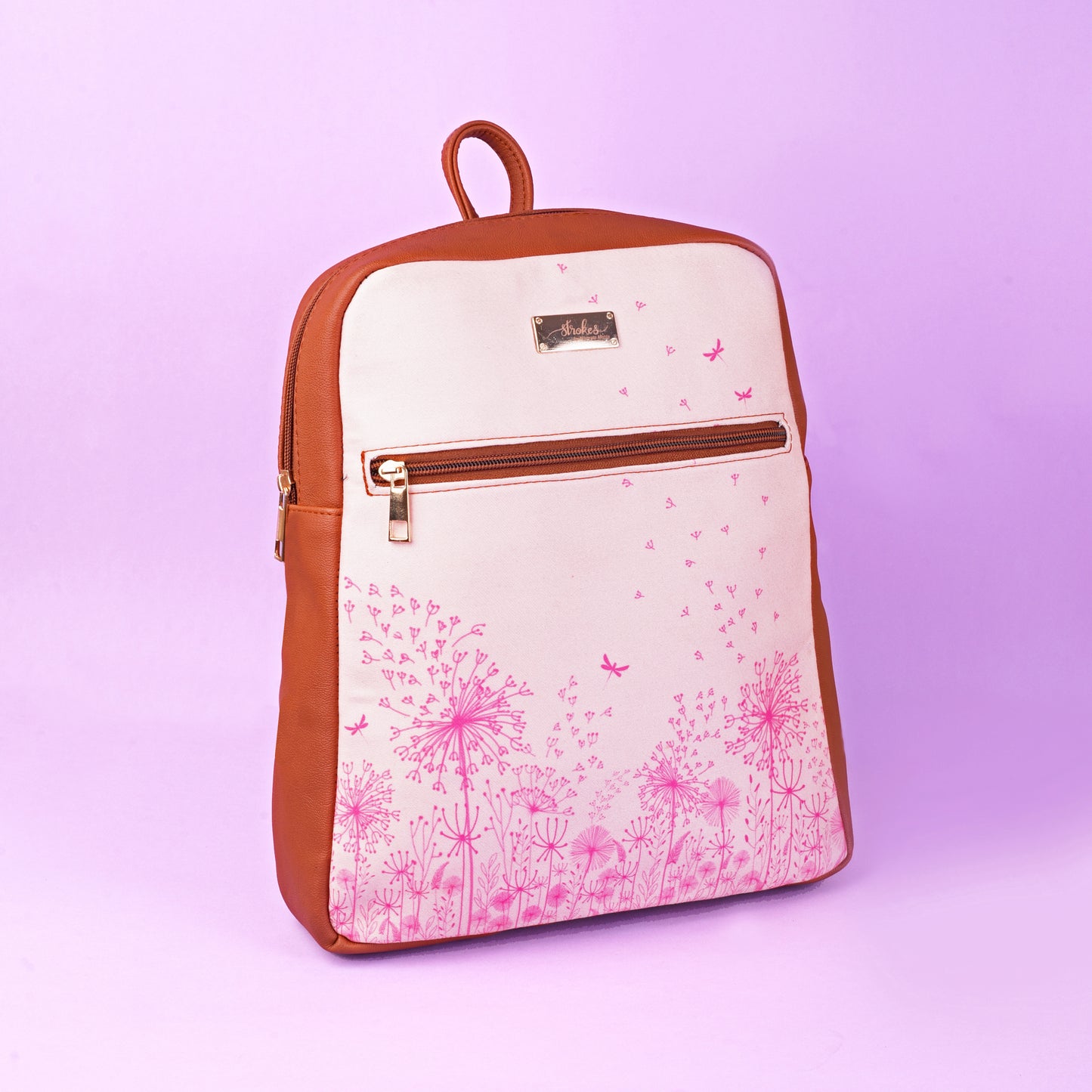 Pink Dandelions Compact Backpack