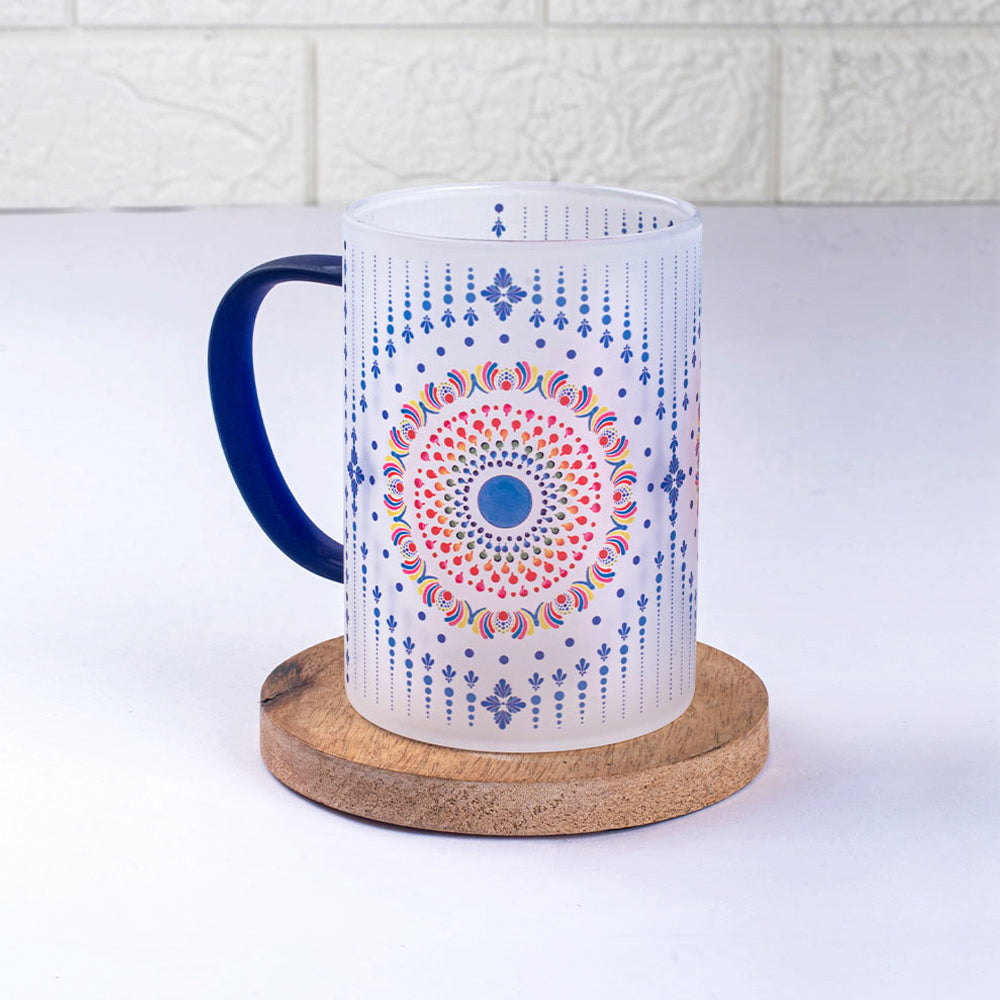 Mystical Mandala Frosted mugs - Set of 2 and 4