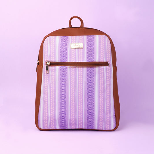 Lilac Leaves Compact Backpack