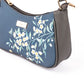 Periwinkle Charcoal Baguette Bag