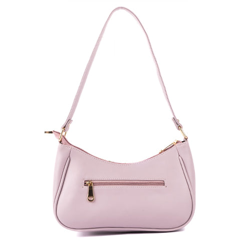 Peonies and Plumeria Lilac Baguette Bag