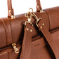 The Convertible Work Bag: Handbag, Backpack & Shoulder Tote - Mocha Elegance