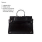 The Convertible Work Bag: Handbag, Backpack & Shoulder Tote - Charcoal Chic