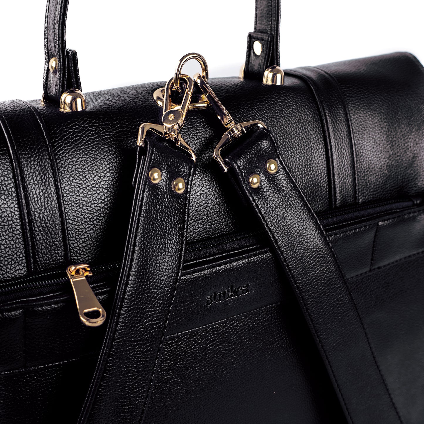 The Convertible Work Bag: Handbag, Backpack & Shoulder Tote - Charcoal Chic