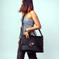 The Compact Convertible Work Bag for 14" laptops: Charcoal Chic (3 in 1 - Backpack, Crossbody/Tote & Handbag)