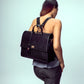 The Compact Convertible Work Bag for 14" laptops: Charcoal Chic (3 in 1 - Backpack, Crossbody/Tote & Handbag)