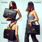 The Compact Convertible Work Bag for 14" laptops: Charcoal Chic (3 in 1 - Backpack, Crossbody/Tote & Handbag)