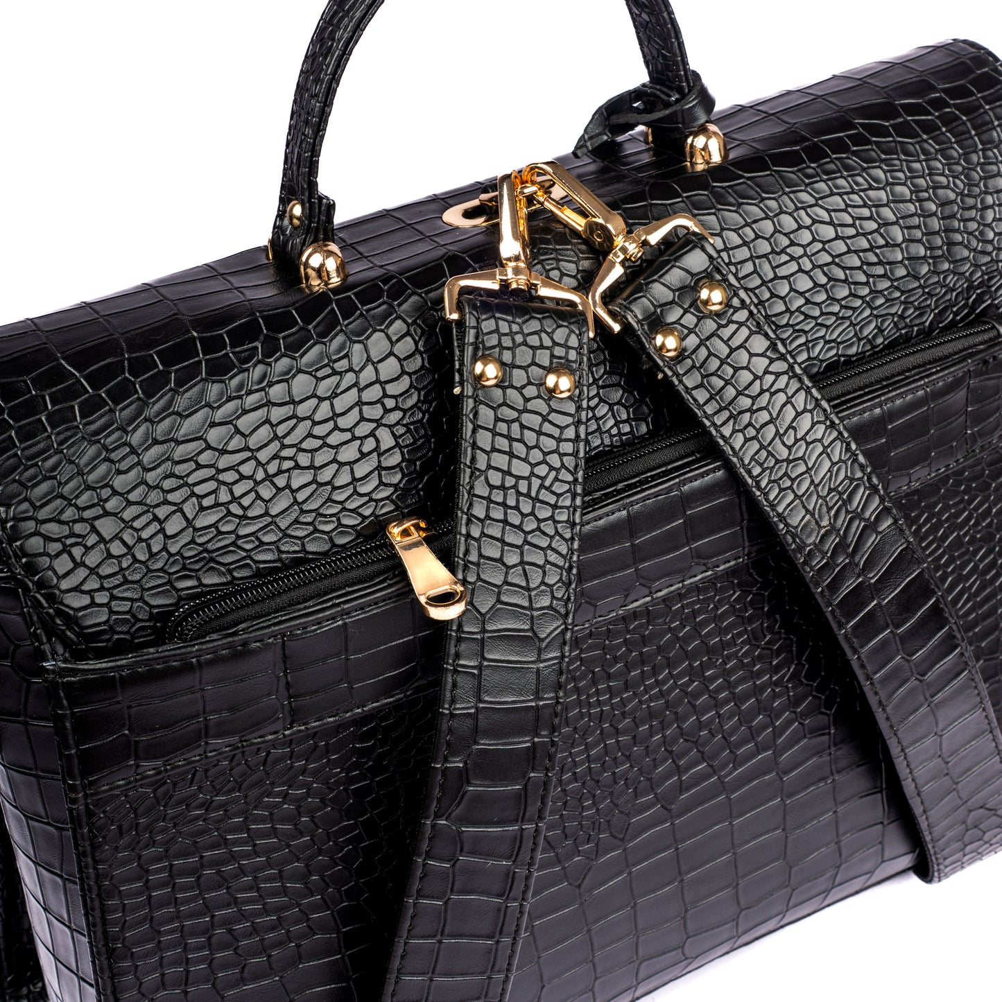 The Compact Convertible Work Bag for 14" laptops: Charcoal Chic (3 in 1 - Backpack, Crossbody/Tote & Handbag)