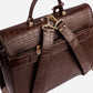 The Compact Convertible Work Bag for 14" laptops: Mahogany Mystique (3 in 1 - Backpack, Crossbody/Tote & Handbag)