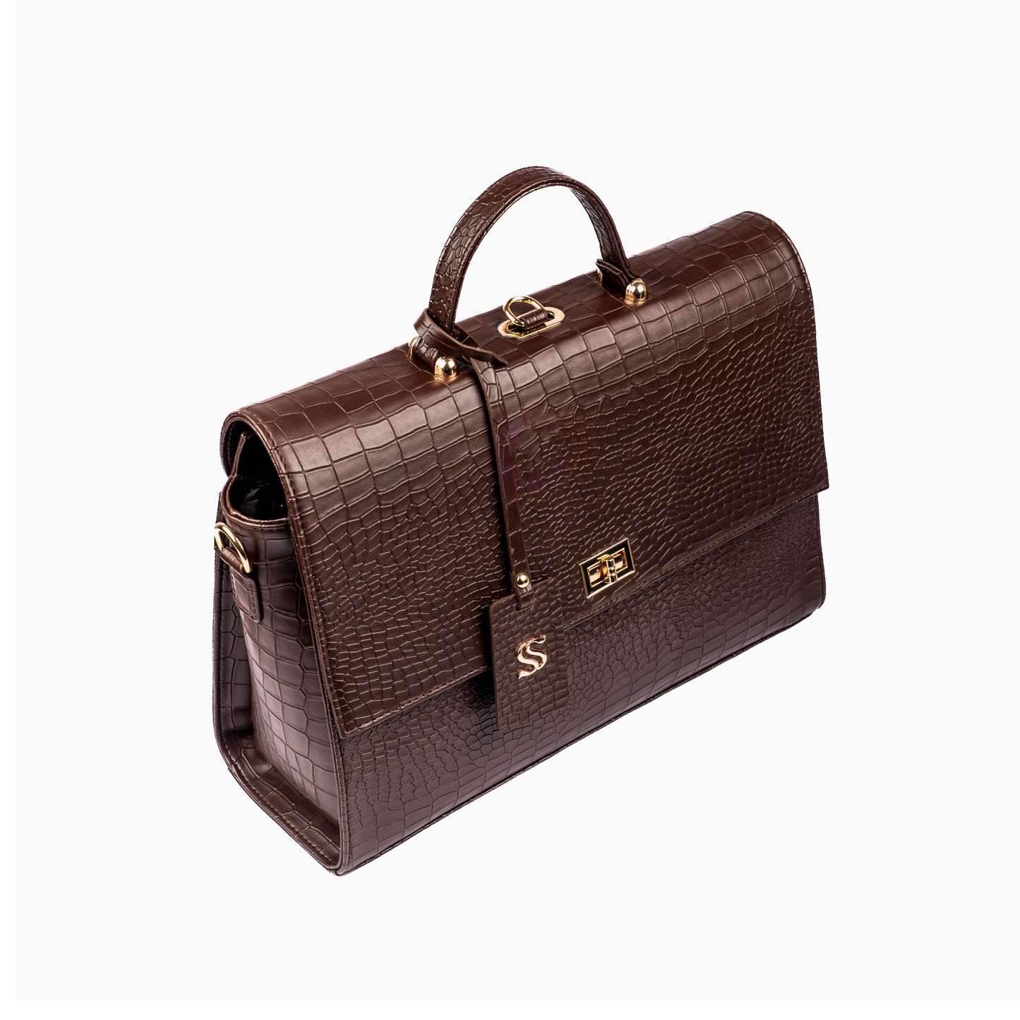The Compact Convertible Work Bag for 14" laptops: Mahogany Mystique (3 in 1 - Backpack, Crossbody/Tote & Handbag)