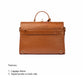 The Compact Convertible Work Bag for 14" laptops: Mocha Elegance (3 in 1 - Backpack, Crossbody/Tote & Handbag)