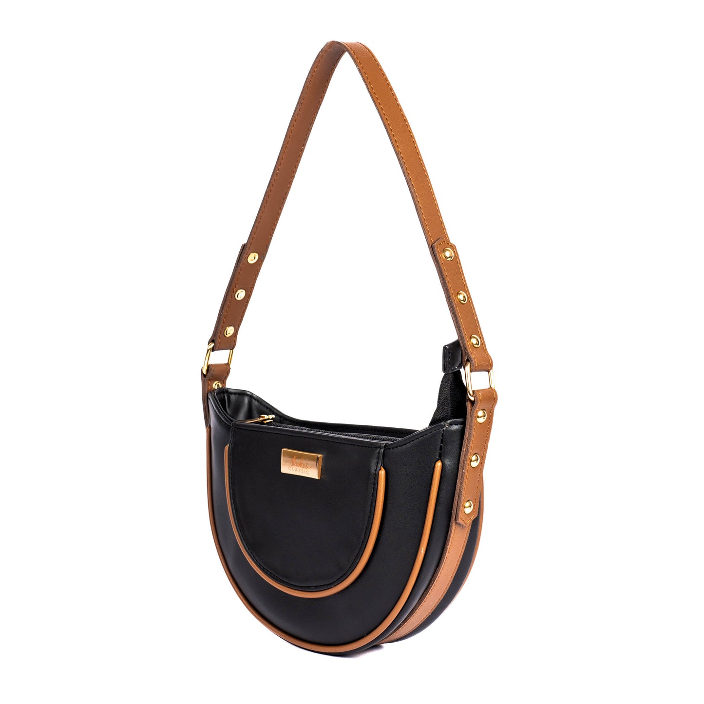 Charcoal Caramel Hobo/Shoulder Bag