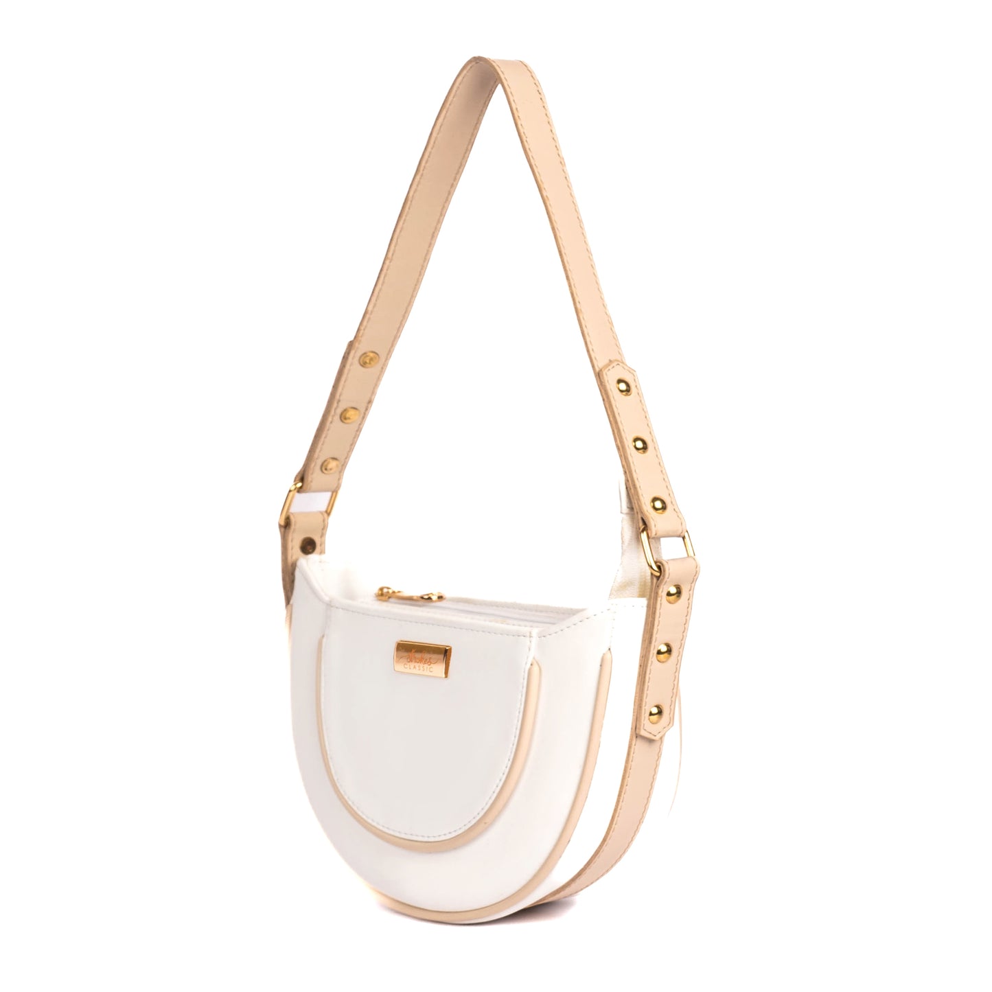 Ivory Lustre Hobo/Shoulder Bag