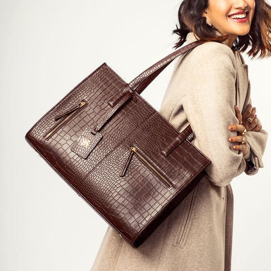 Mahogany Mystique Amira Tote bag for 16" laptop