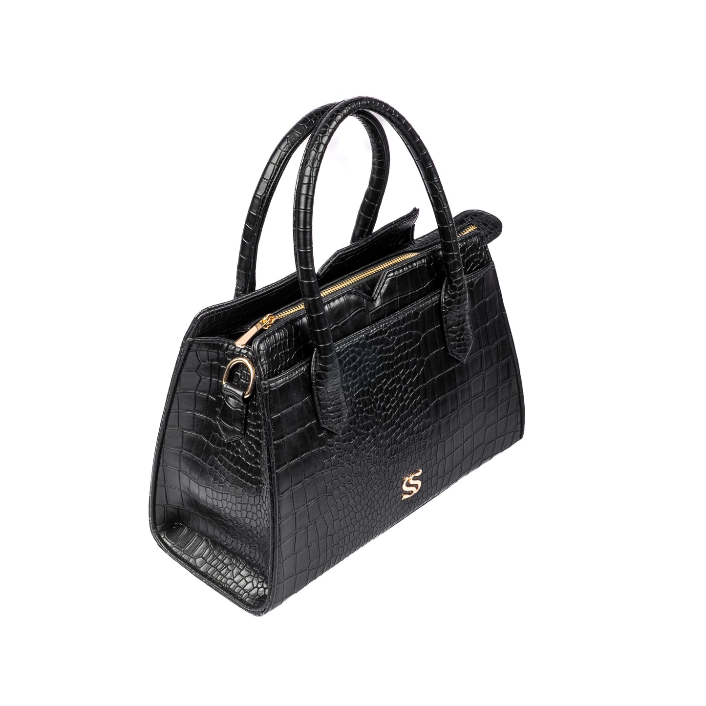 Charcoal Chic Poise Handbag