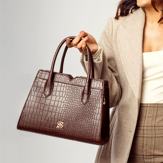 Mahogany Mystique Poise Handbag