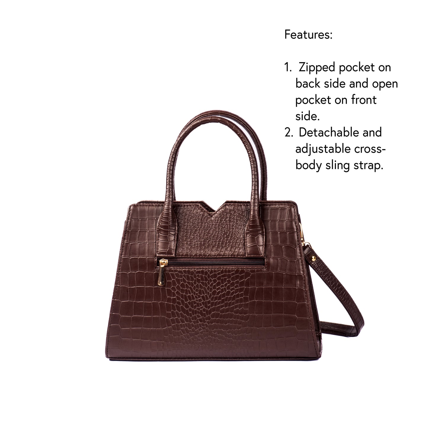 Mahogany Mystique Poise Handbag