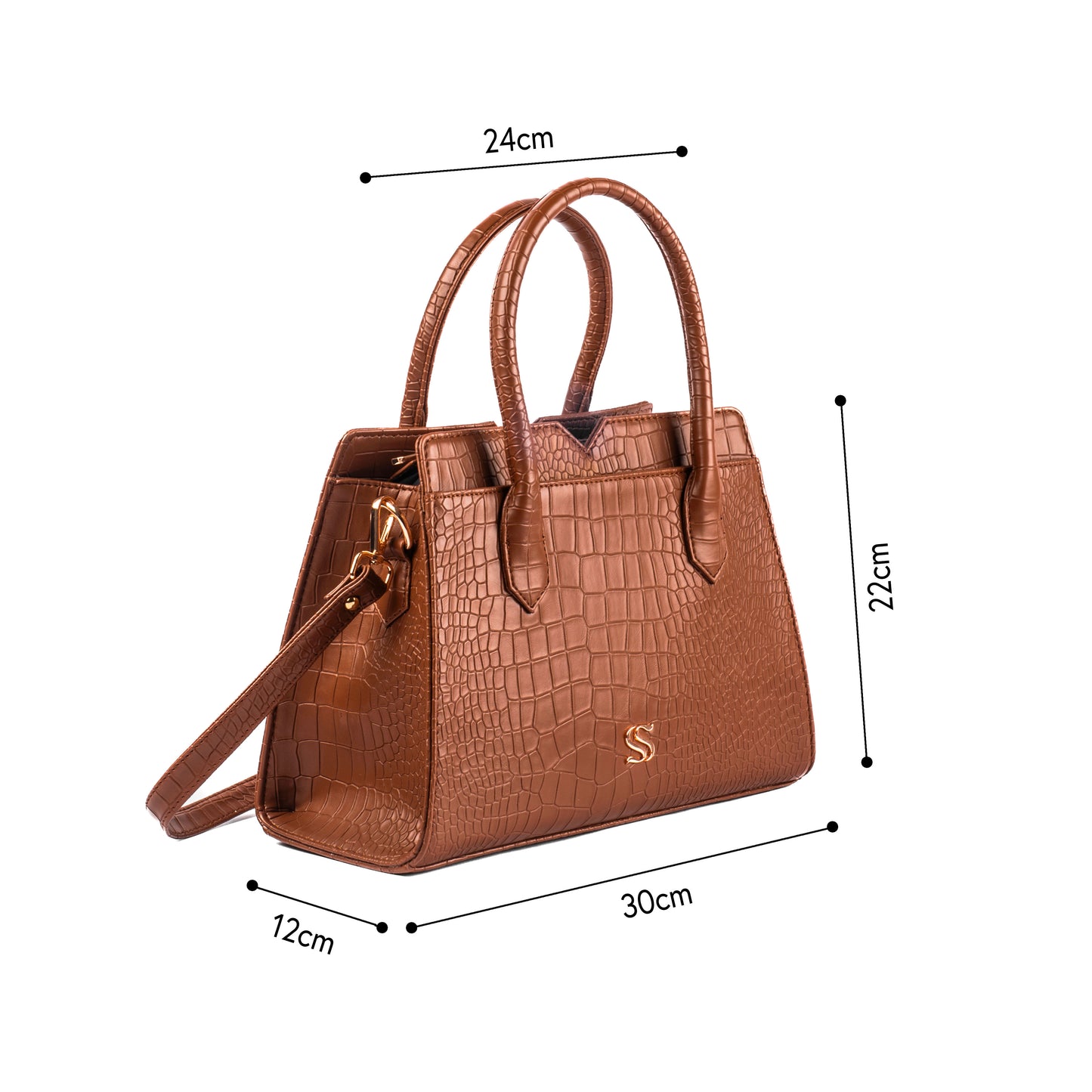Mocha Elegance Poise Handbag