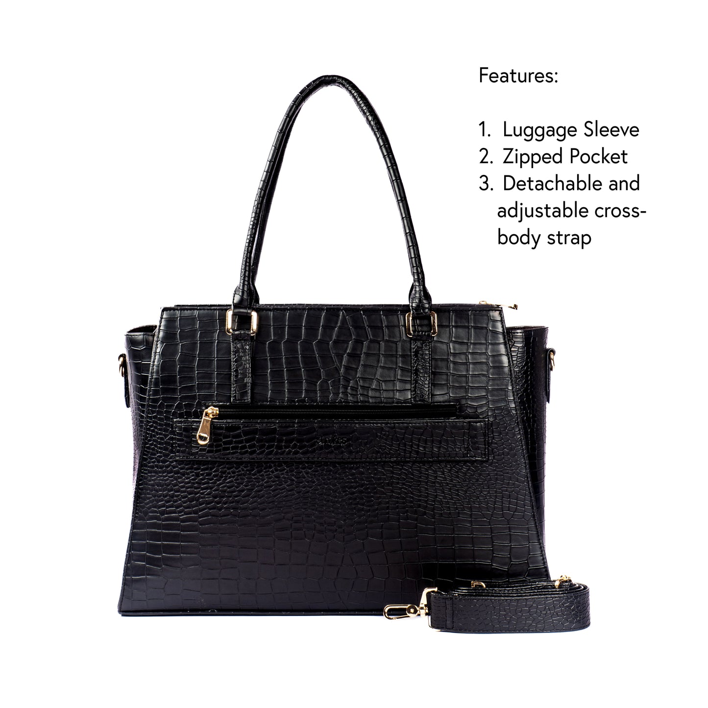 Charcoal Chic Grande Tote bag for 17" laptop