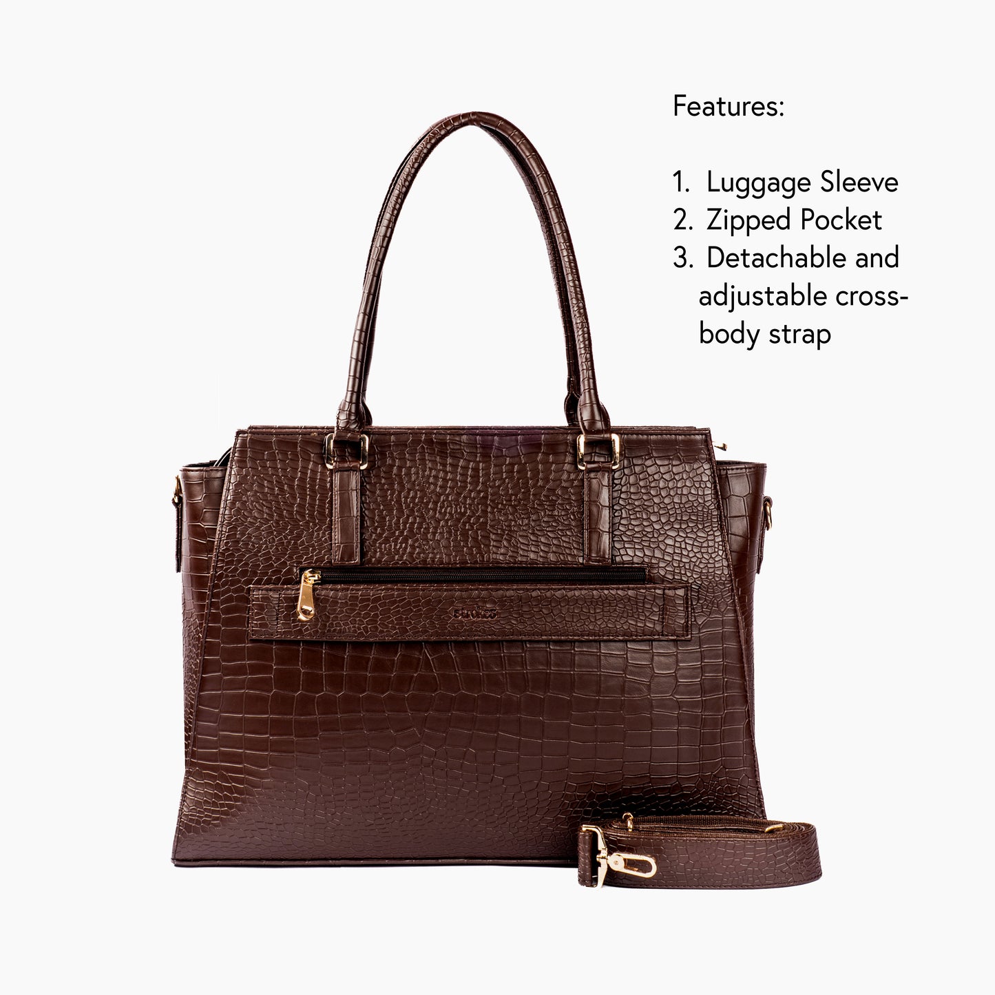 Mahogany Mystique Grande Tote bag for 17" laptop