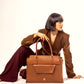 Mocha Elegance Grande Tote bag for 17" laptop
