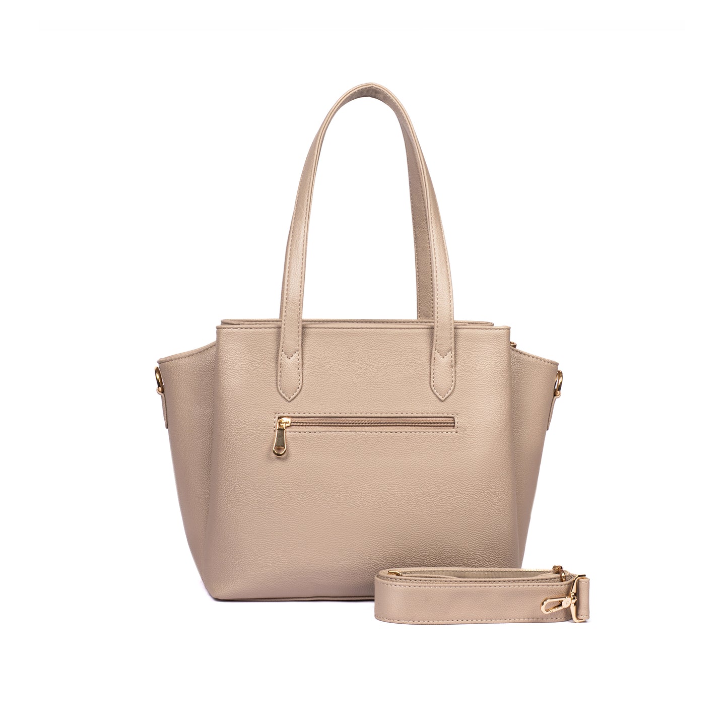Almond Crème Cresta Tote bag for 16" laptop
