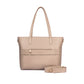 Almond Crème Aurea Tote bag for 16" laptop