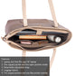 Almond Crème Aurea Tote bag for 16" laptop