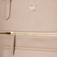 Almond Crème Aurea Tote bag for 16" laptop