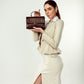 Mahogany Mystique Serena Handbag cum Sling bag