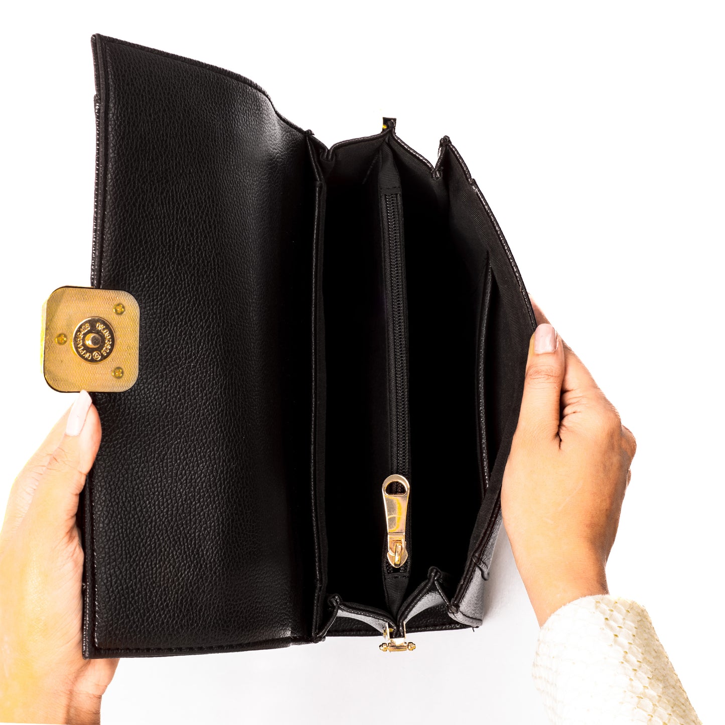 Charcoal Chic Serena Handbag cum Sling bag