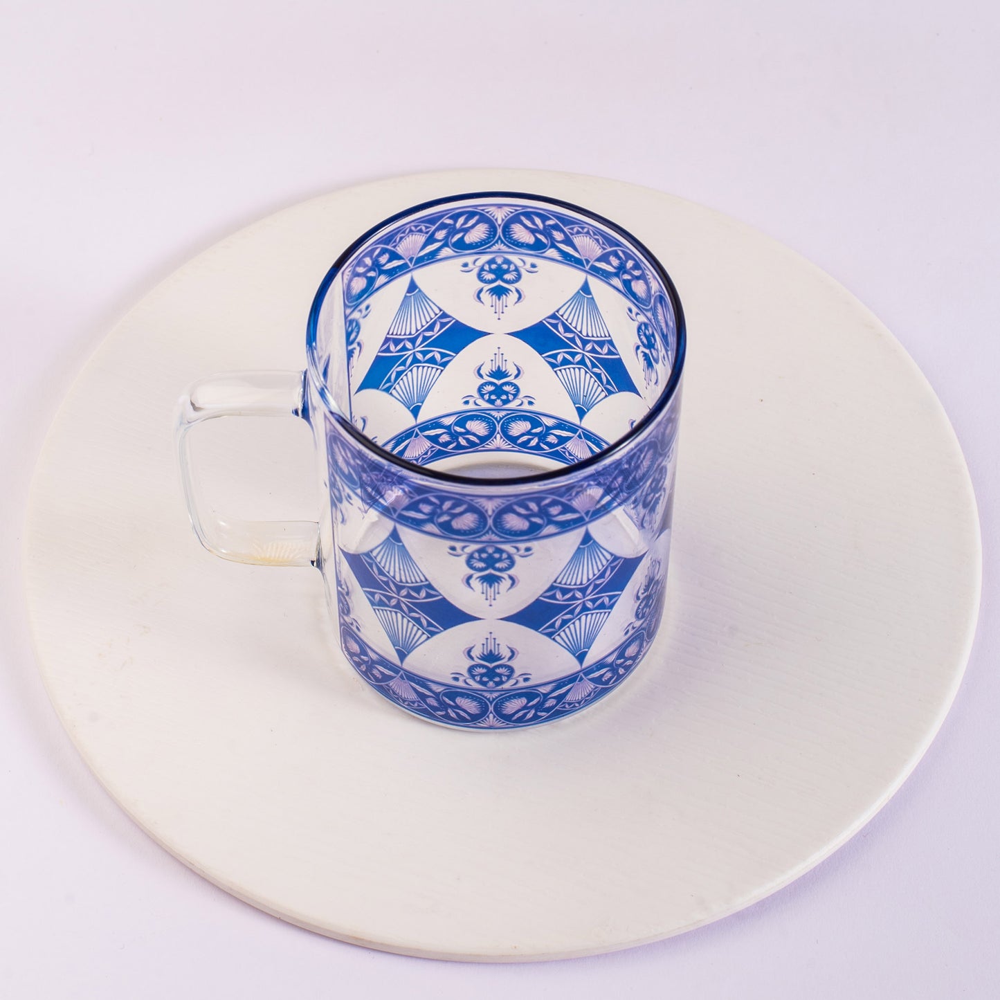 Indigo Print Round Coffee/Tea mugs - Set of 2 and 4