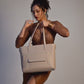 Almond Crème Aurea Tote bag for 16" laptop